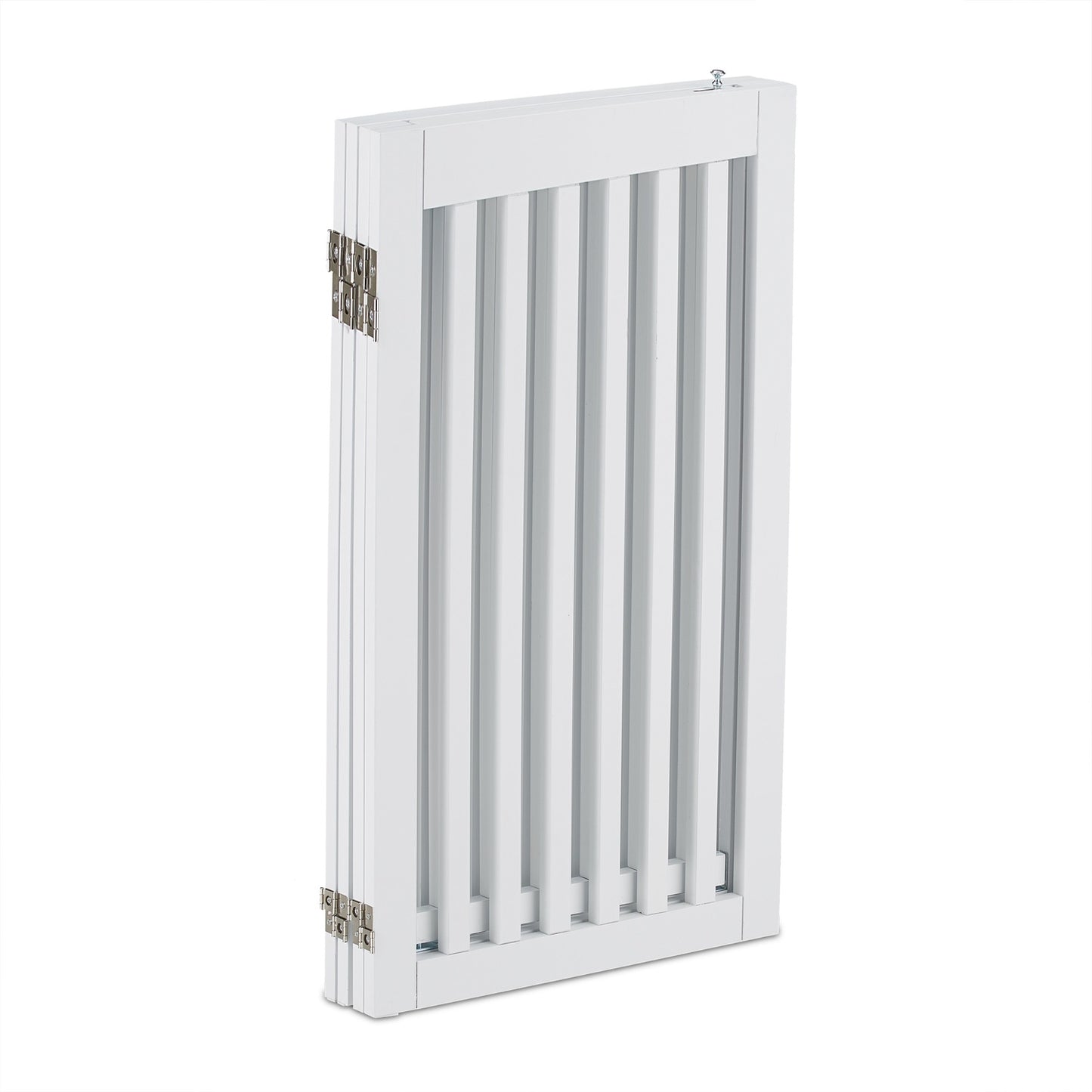 White security gate with door 92 cm