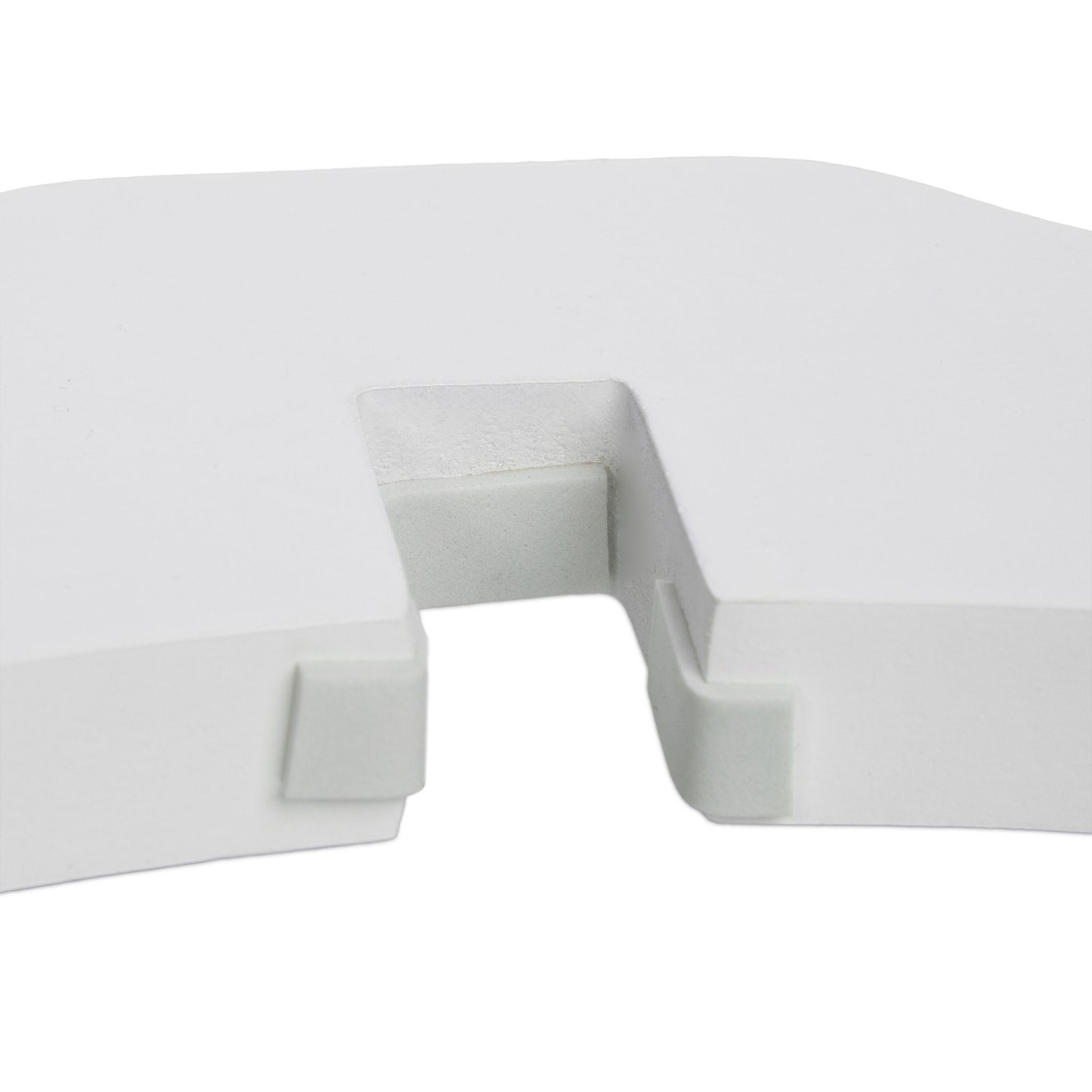 White security gate with door 92 cm