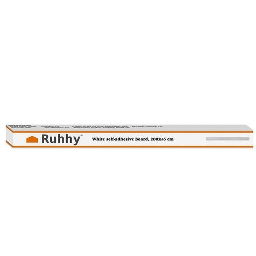 White self-adhesive board 200x45 cm