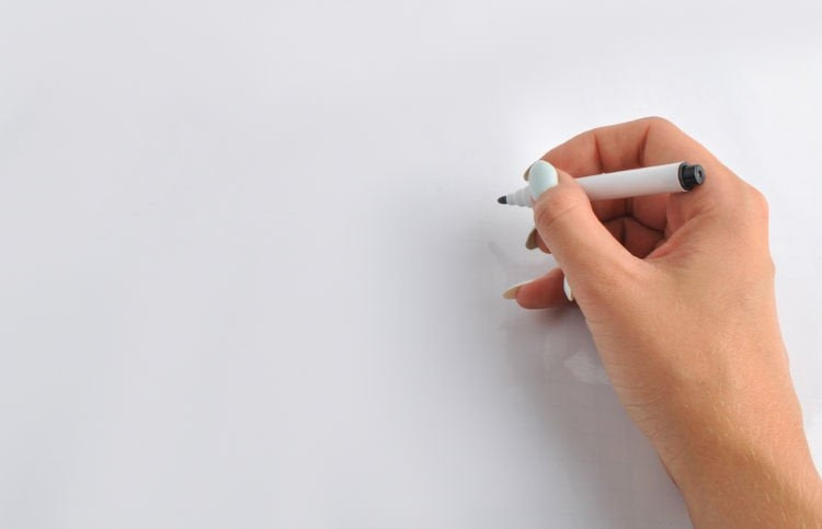 White self-adhesive board 200x45 cm