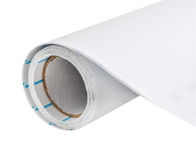 White self-adhesive board 200x45 cm