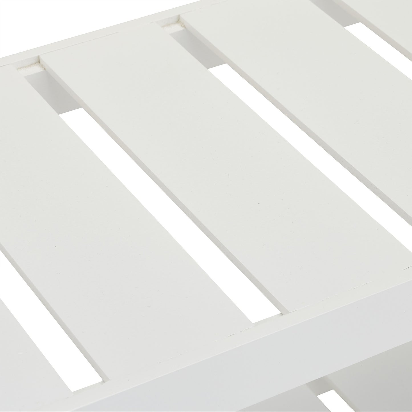 White shoe shelf with 2 levels