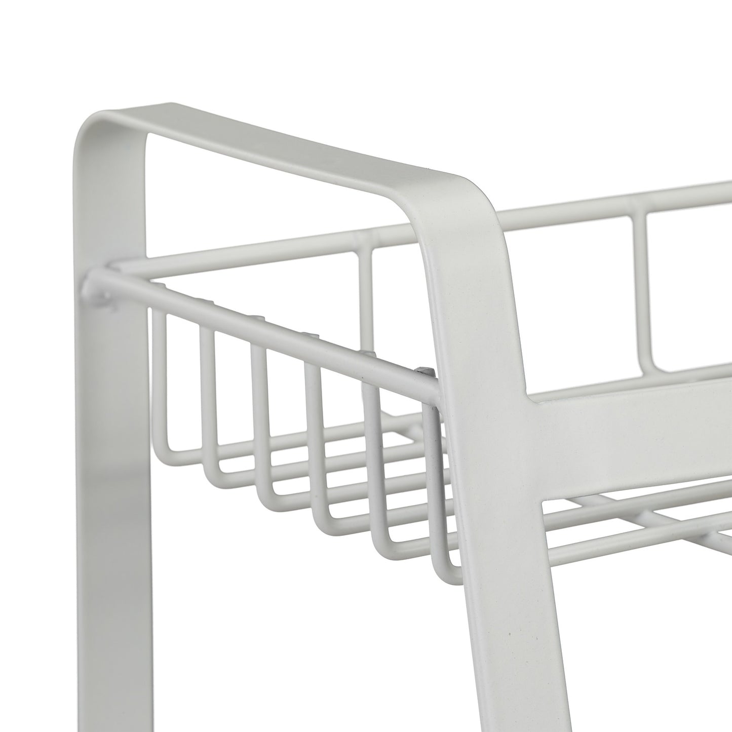 White spice rack with 3 levels