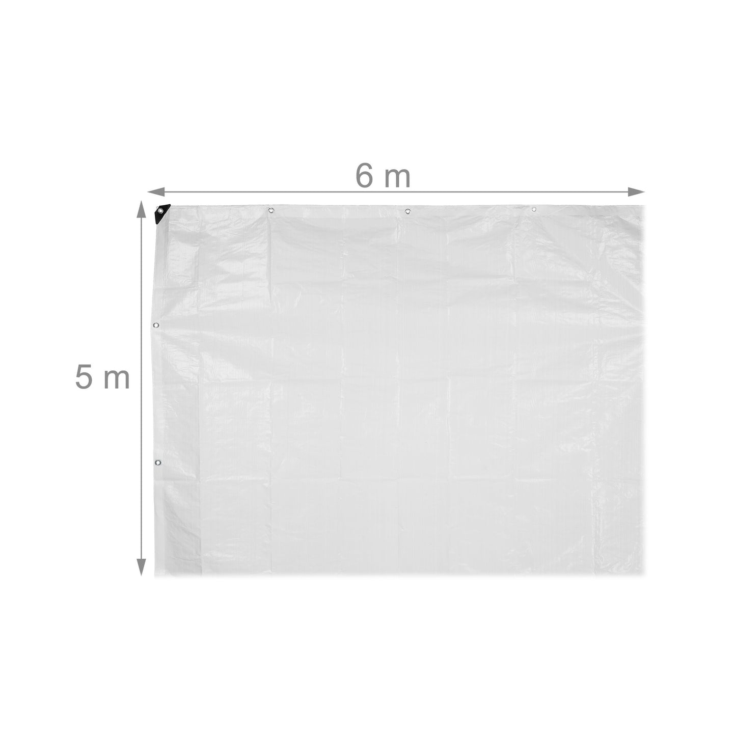 White tarpaulin 140 g/m²