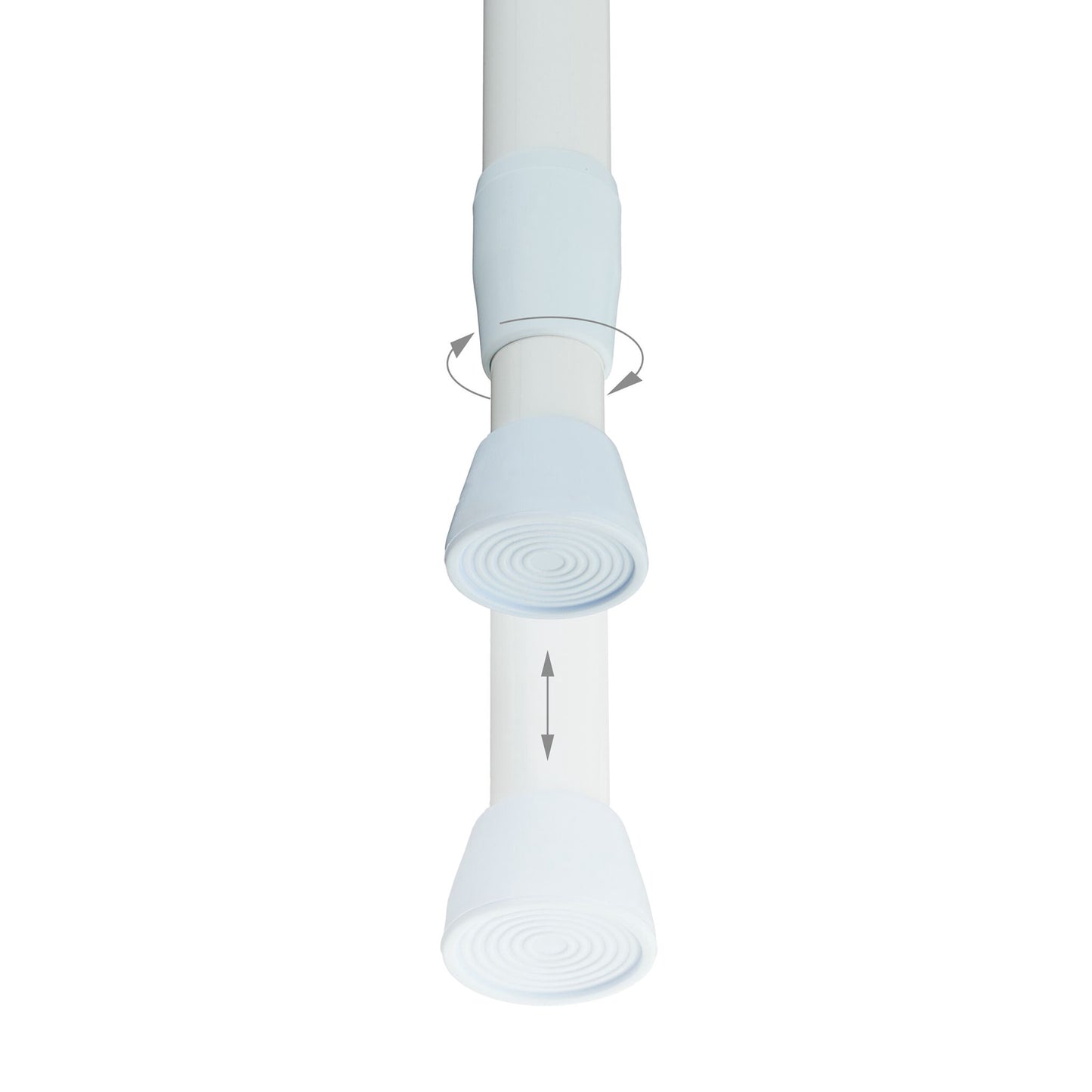 White telescopic rod stainless steel