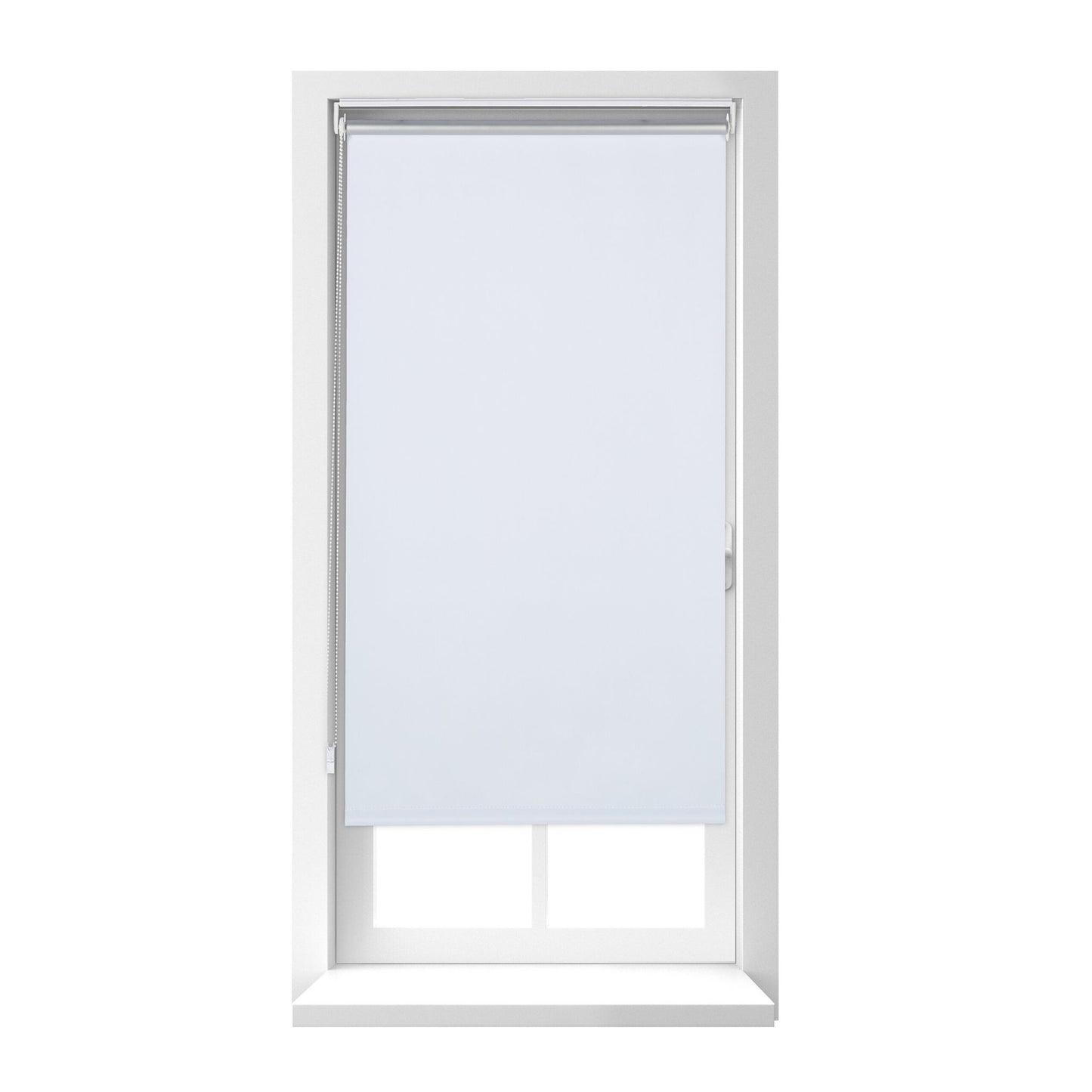 White thermal roller blind 160 cm long