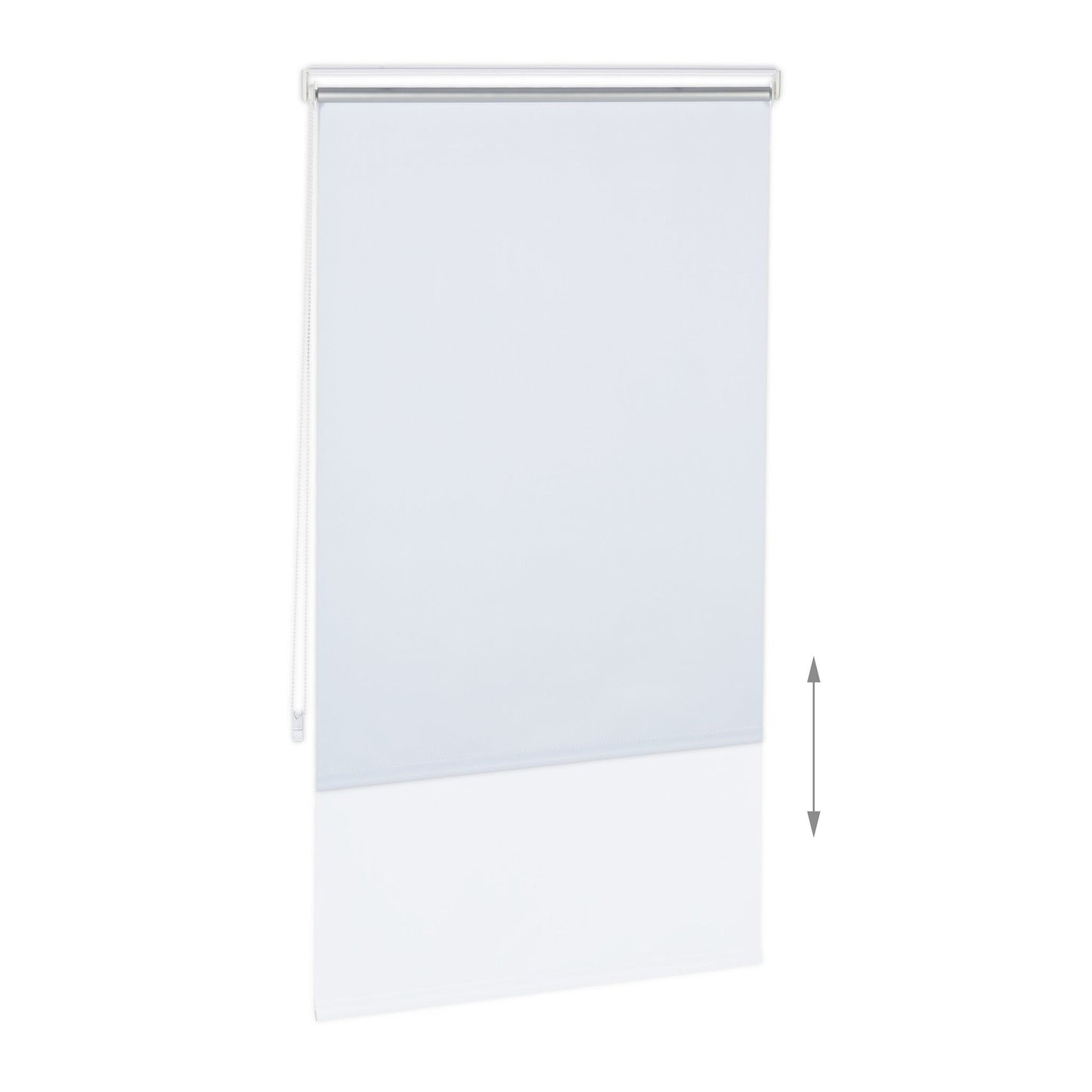 White thermal roller blind 220 cm long