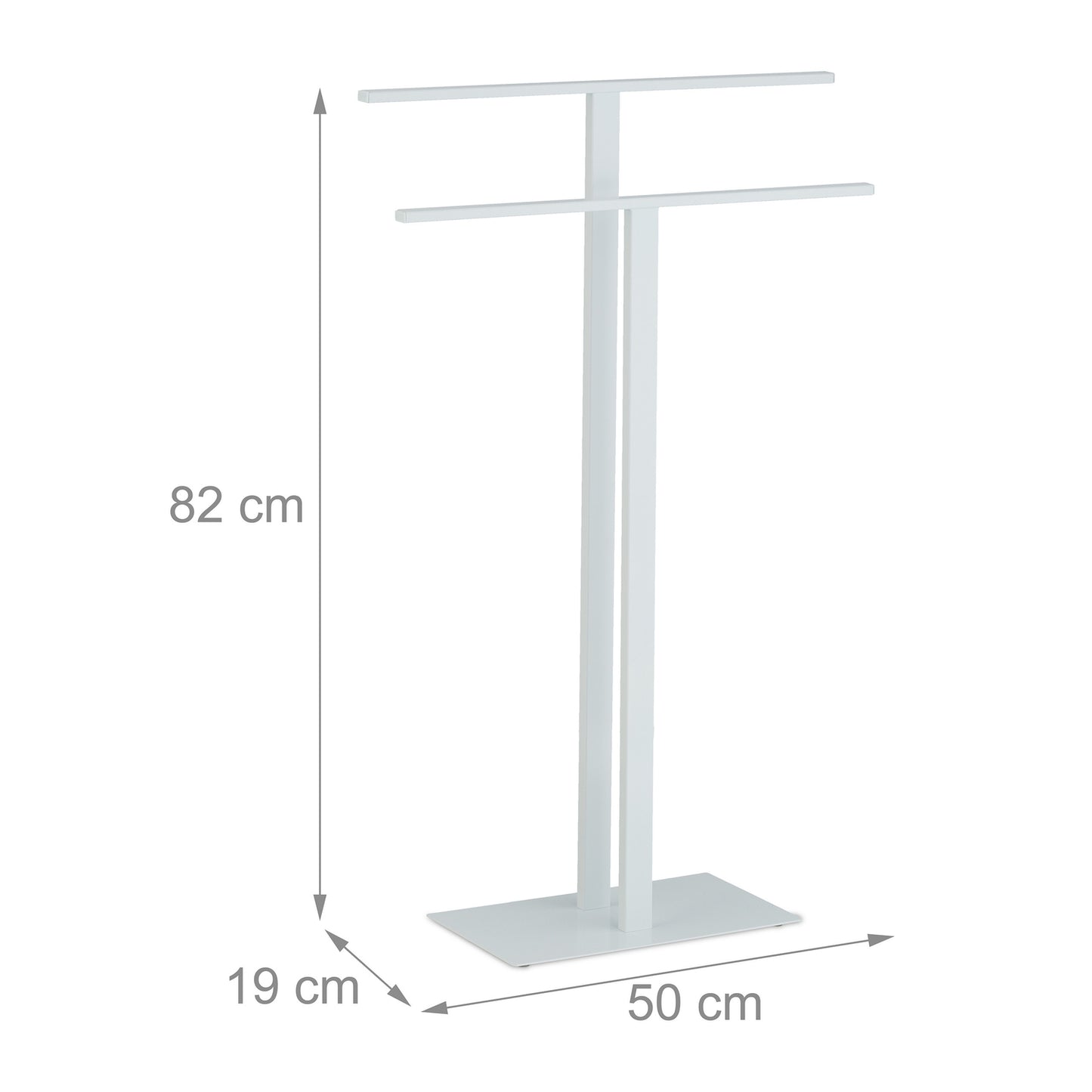 White towel rail T-Design