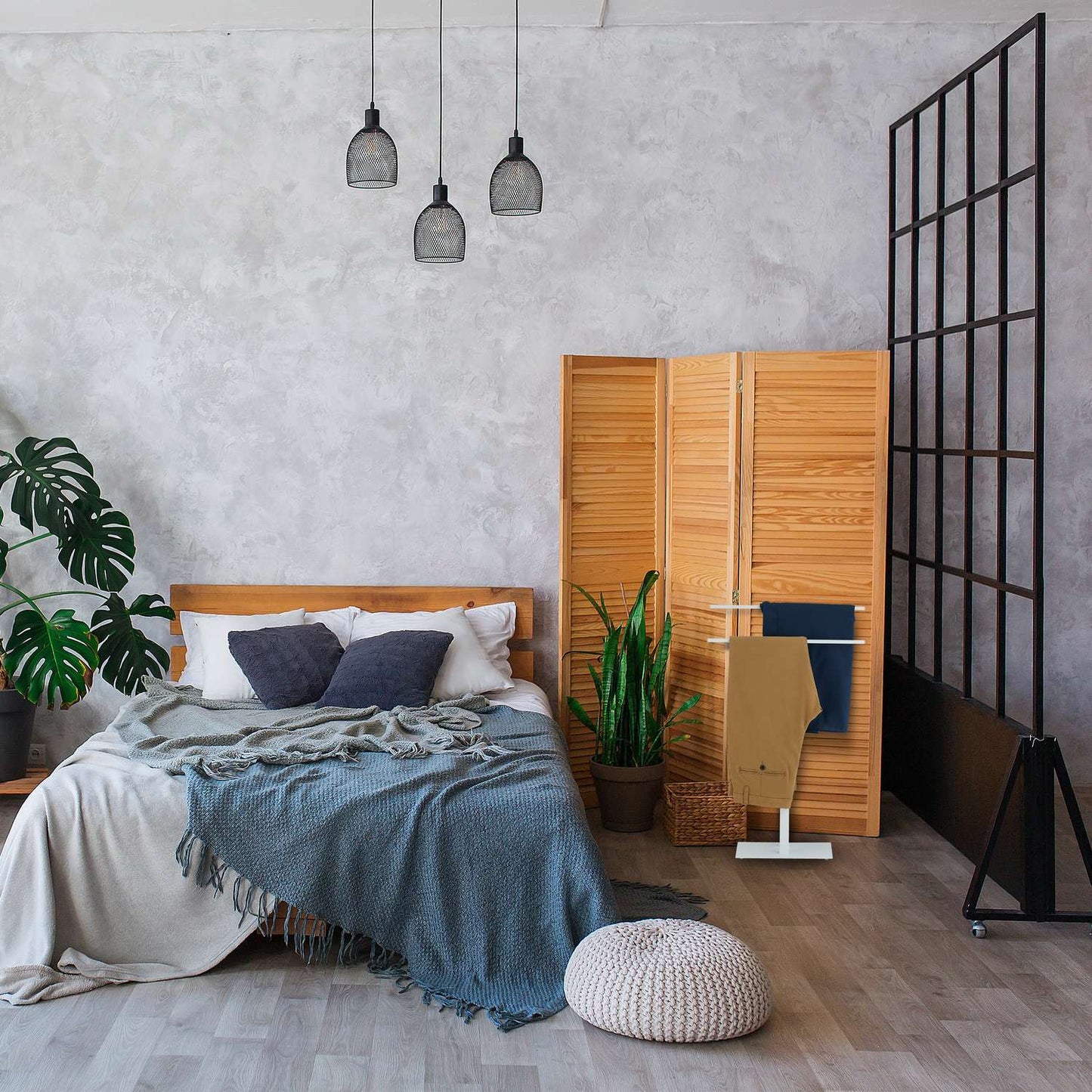 White towel rail T-Design