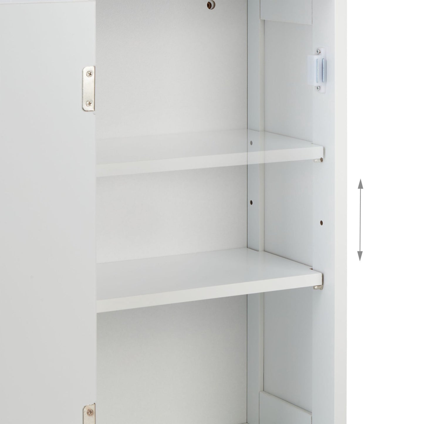 White wall cabinet bathroom