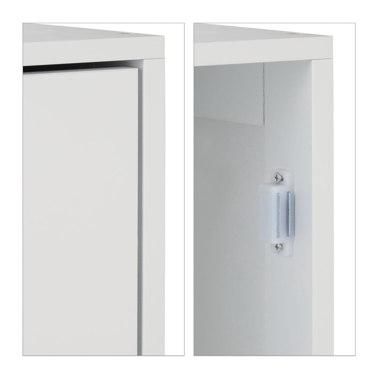 White wall cabinet bathroom