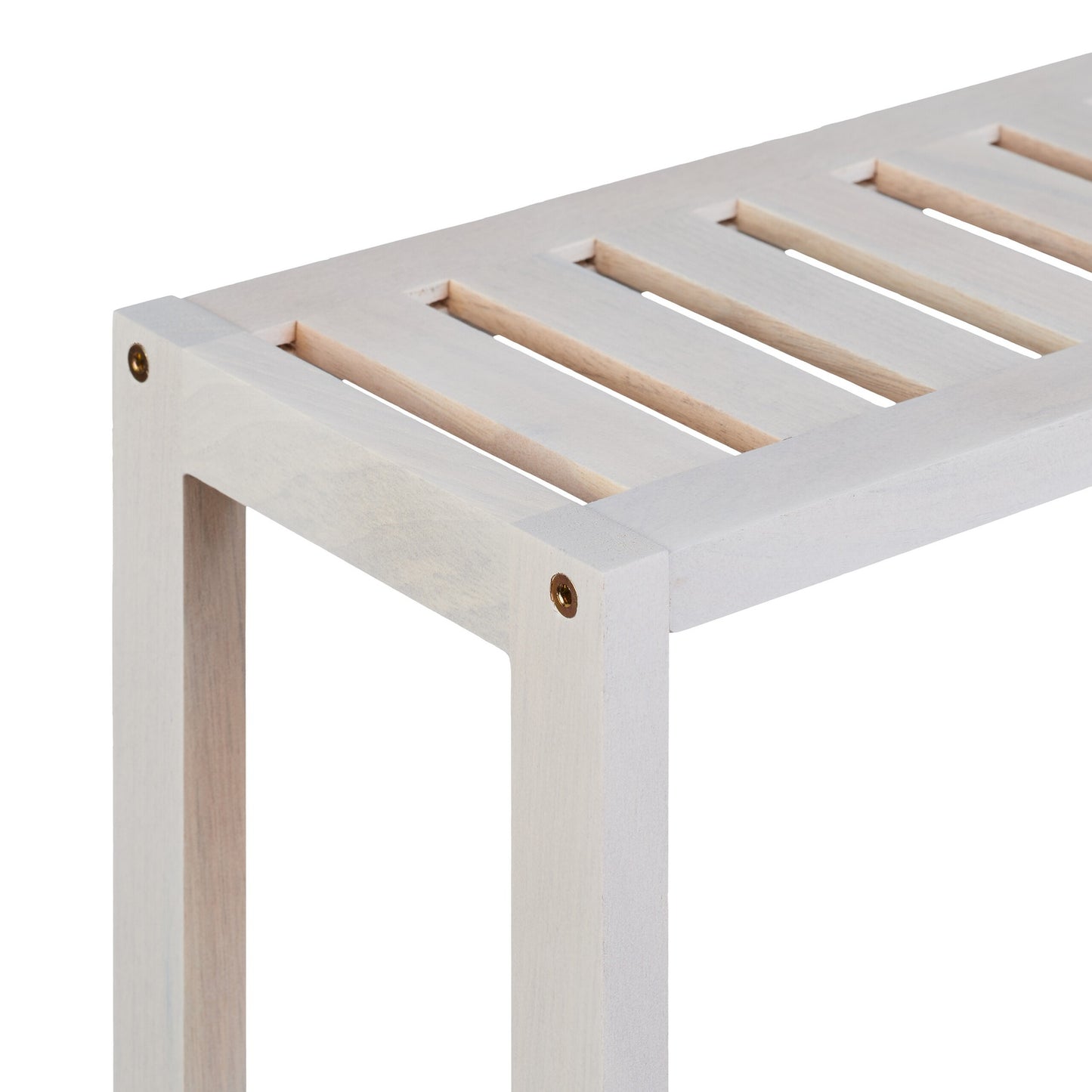 White wall shelf with 3 shelves