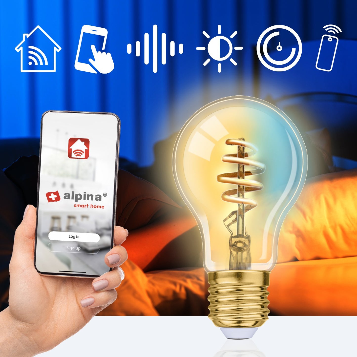 WiFi Smart E27 LED Warm/Cool white 4.9W 360 lm