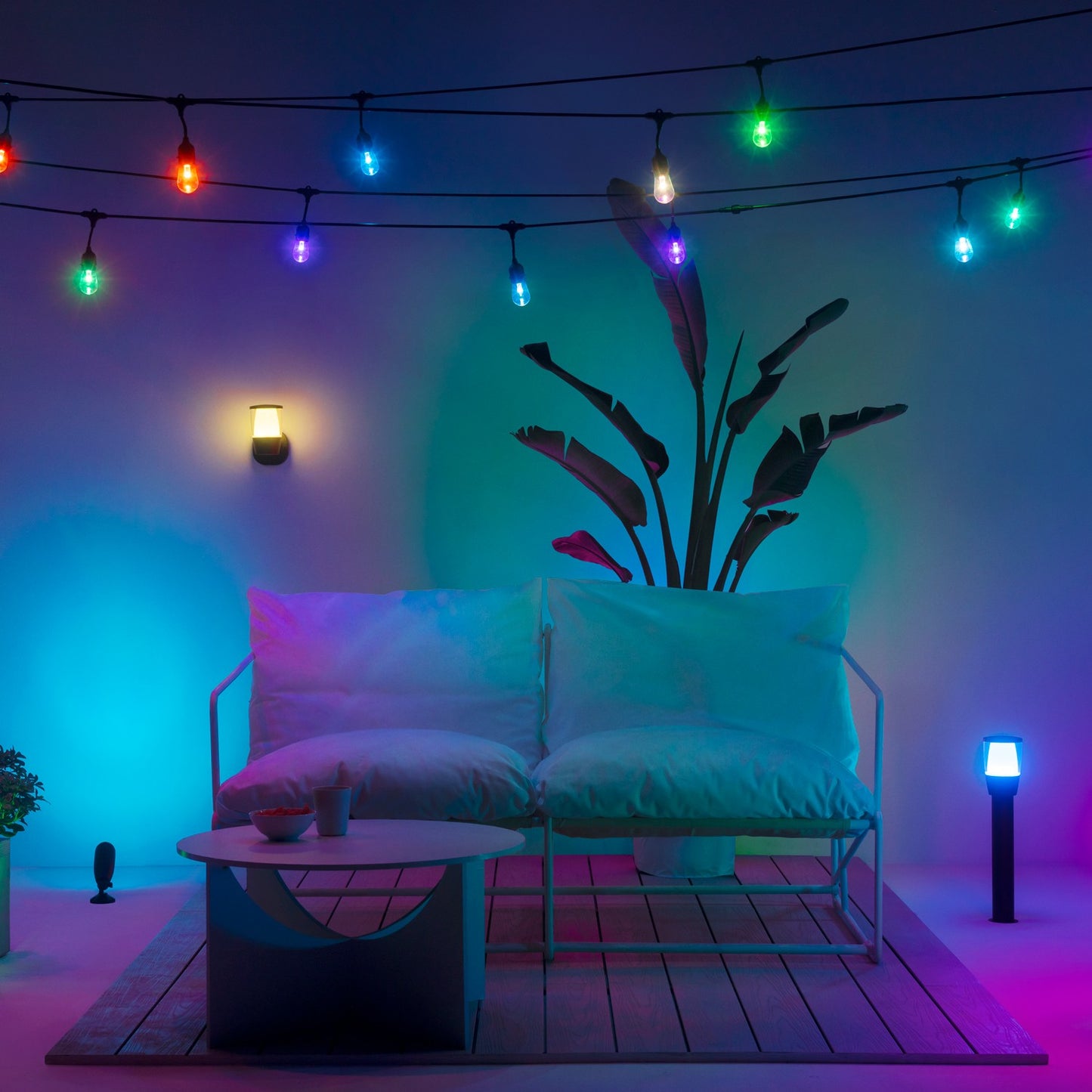 WiFi Smart Elpas pedestal Color + Warm-cold white 12V Starter kit
