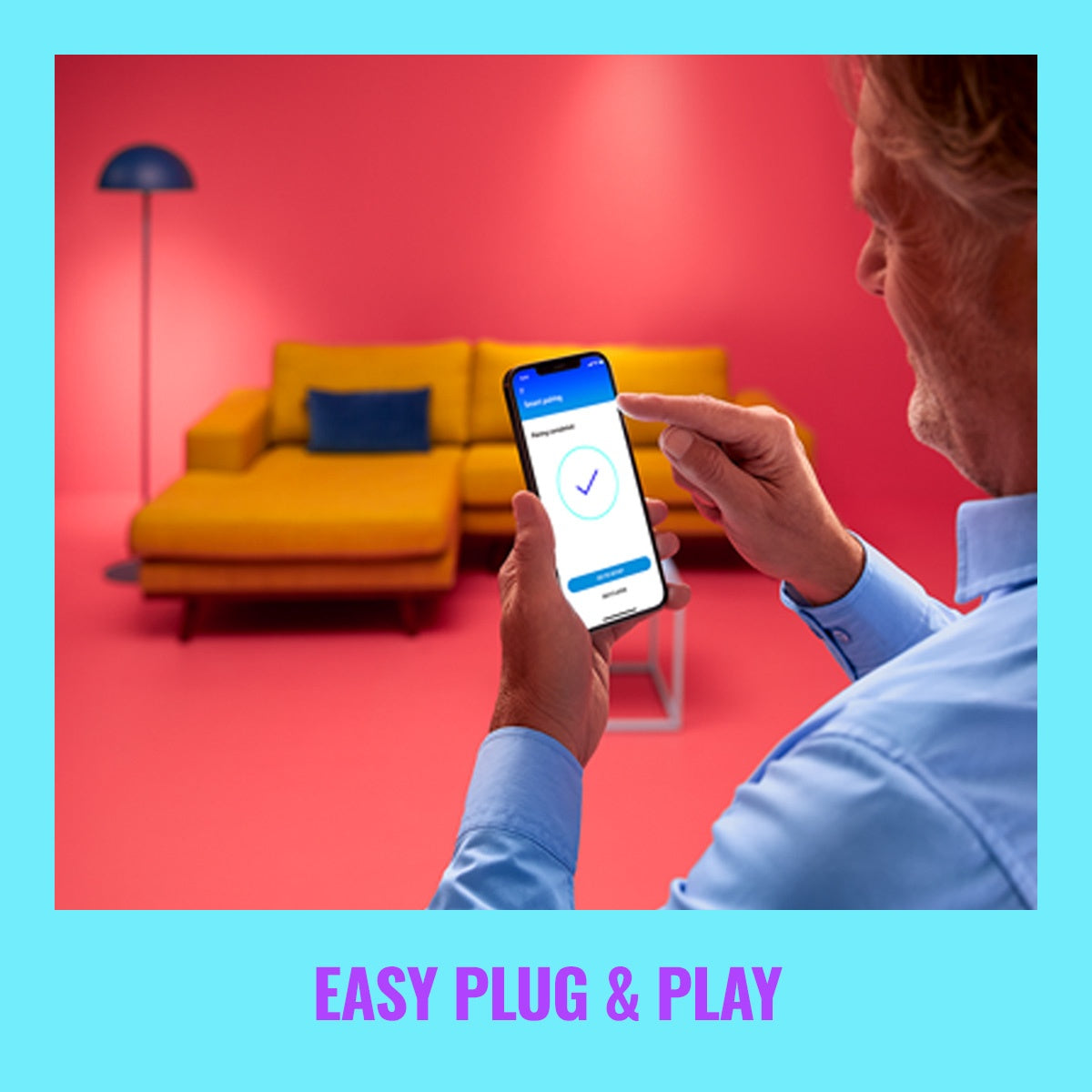 WiFi Smart LED E14 Crown 40W 470lm Color