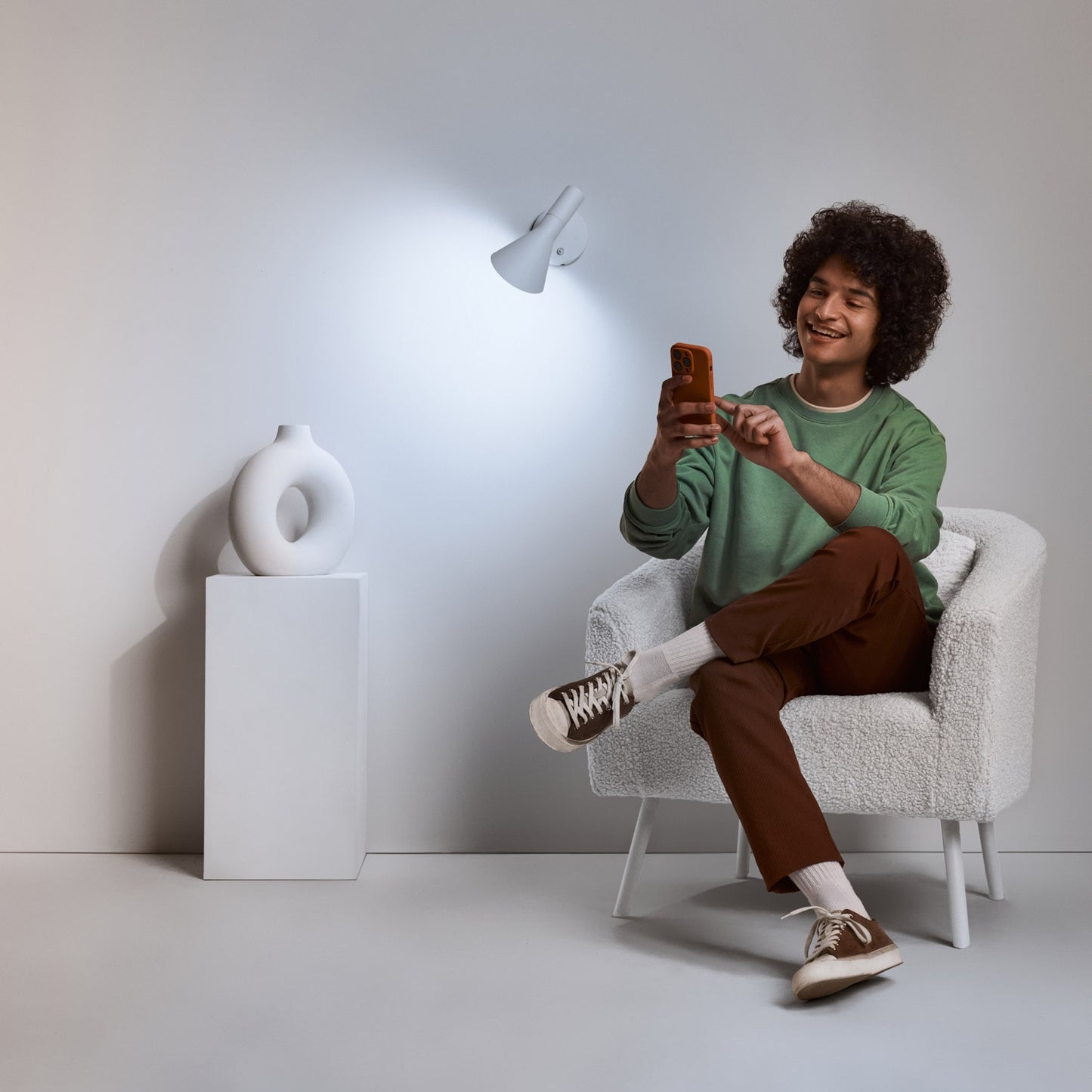 WiFi Smart LED E14 Krone 40W 470lm Filament Warm-cool white