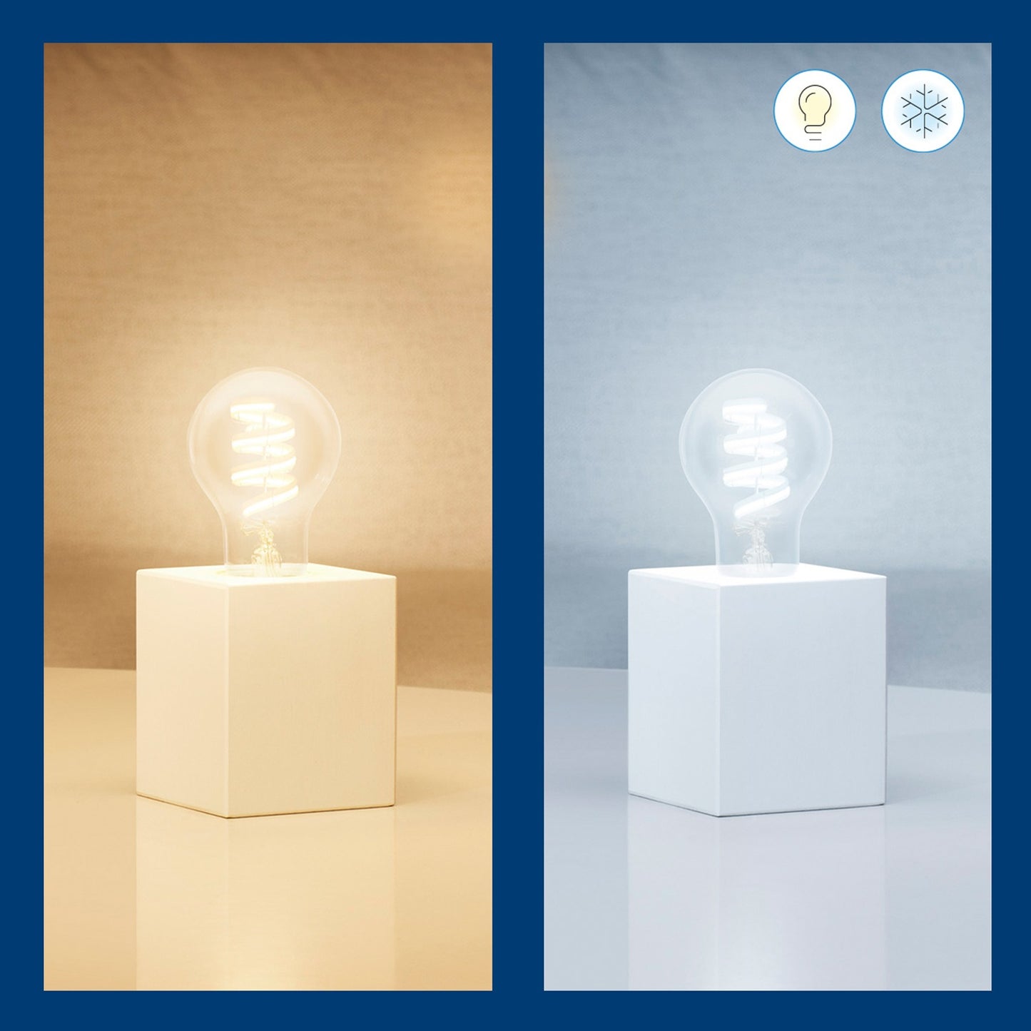 WiFi Smart LED E27 40W Filament Color + Warm-cool white 470lm
