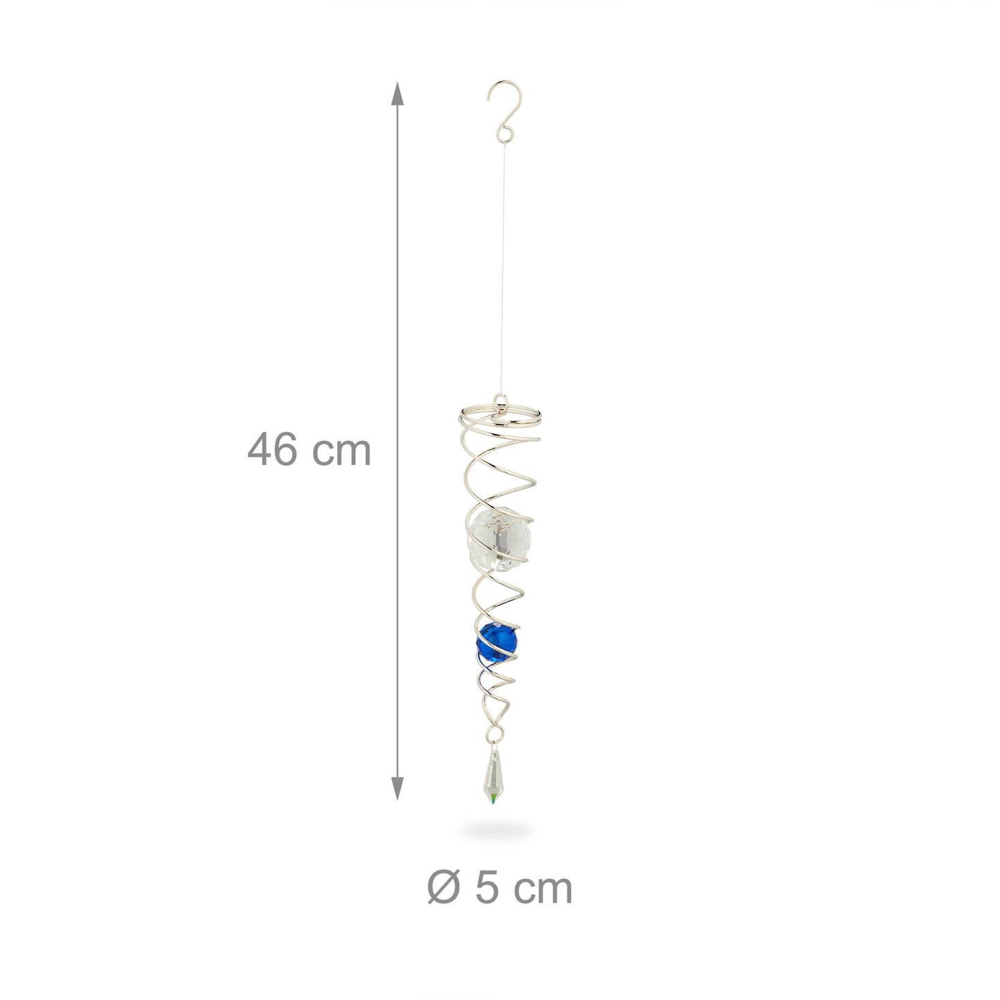 Wind chimes with glass beads