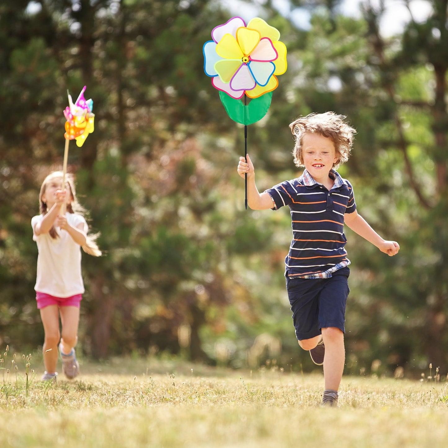 Wind spinner flower multicolored