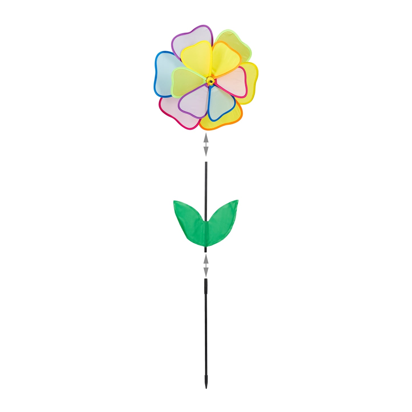 Wind spinner flower multicolored