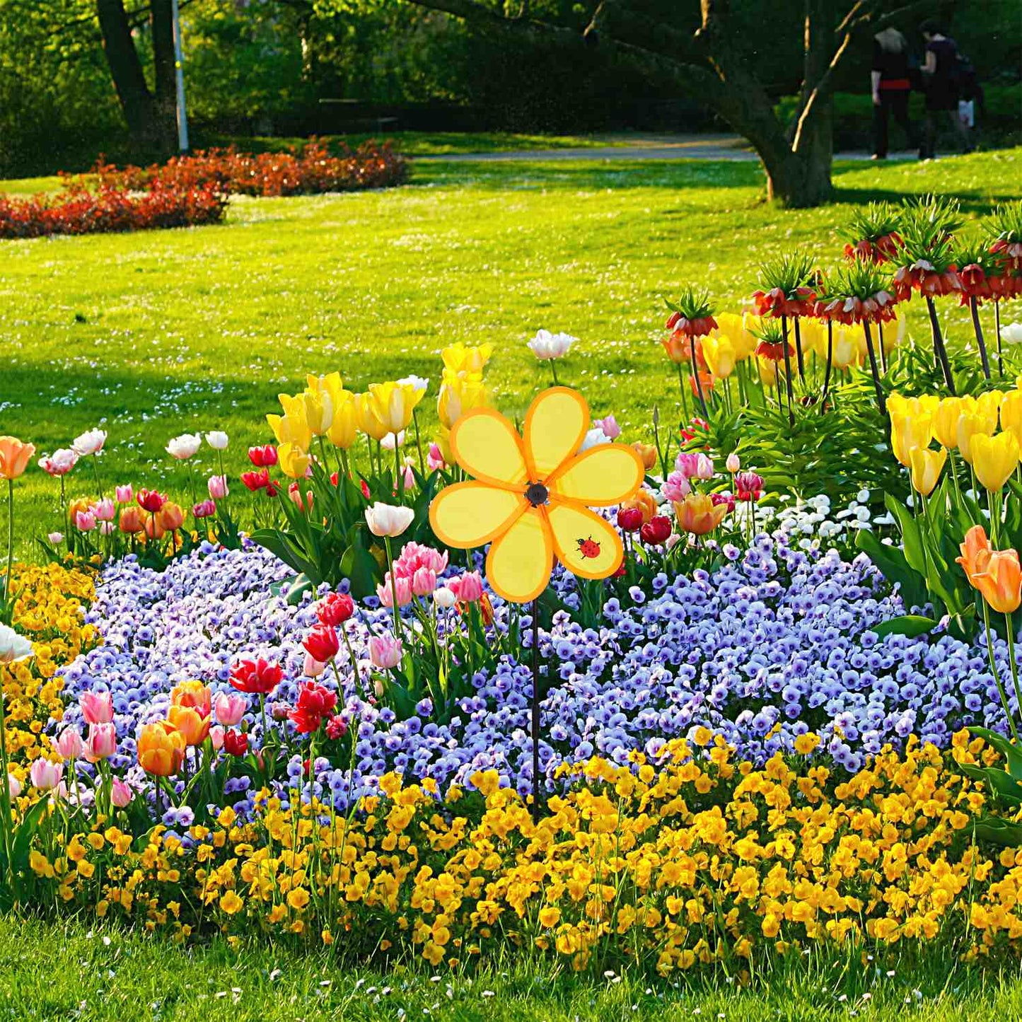 Wind spinner flower outdoors