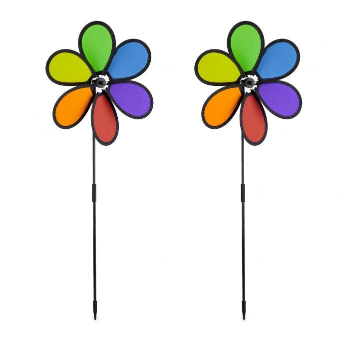Wind spinner flower set of 2