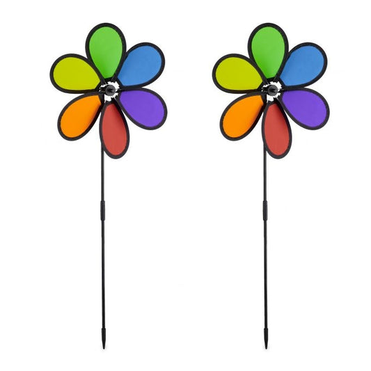 Wind spinner flower set of 2