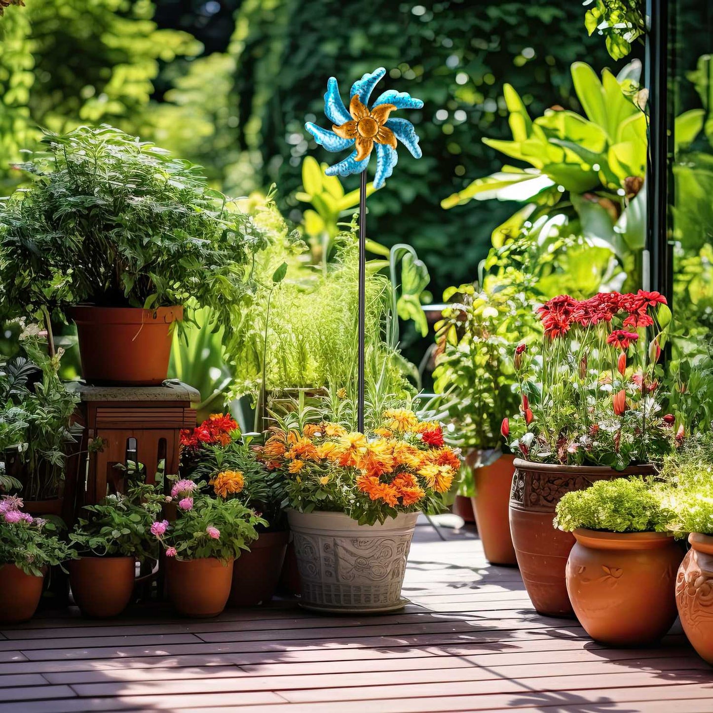 Wind turbine for the garden