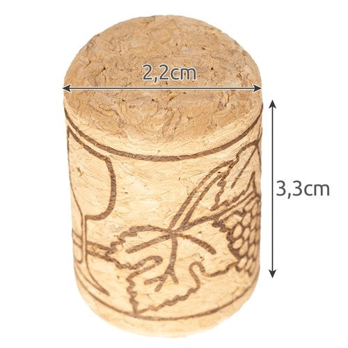 Wine bottle corks - 100 pcs. Ruhhy 22876