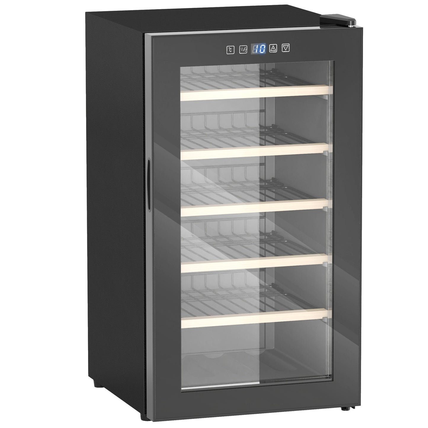 Wine fridge 41 bottles, LED light, touch screen