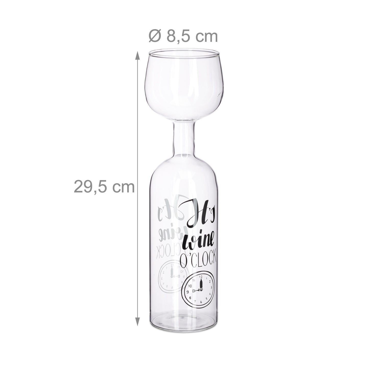 Wine glass bottle 750 ml