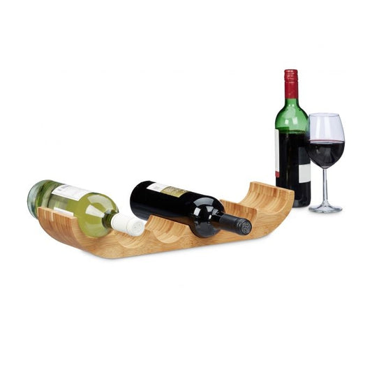 Wine rack bamboo 6 bottles