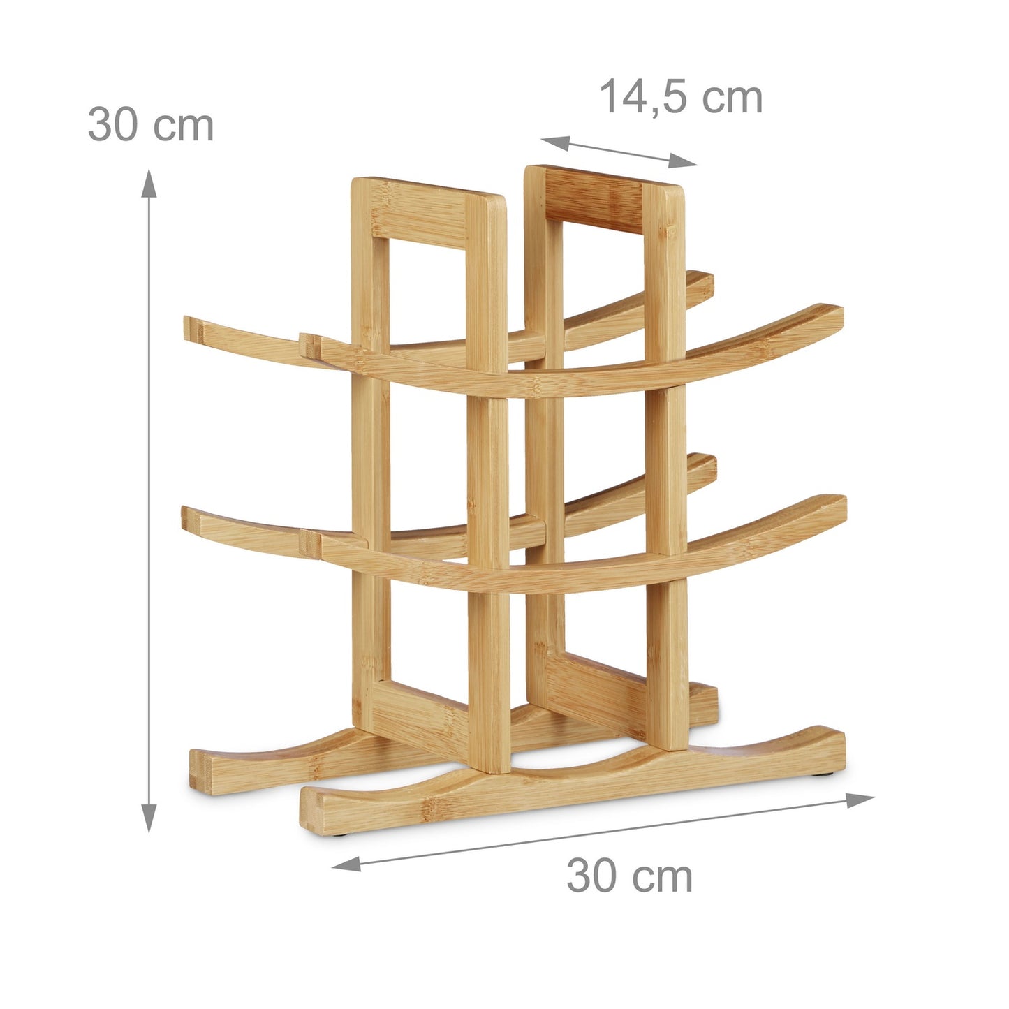 Wine rack bamboo 9 bottles
