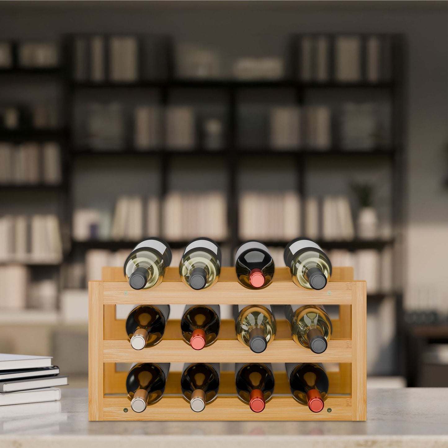 Wine rack for 12 bottles
