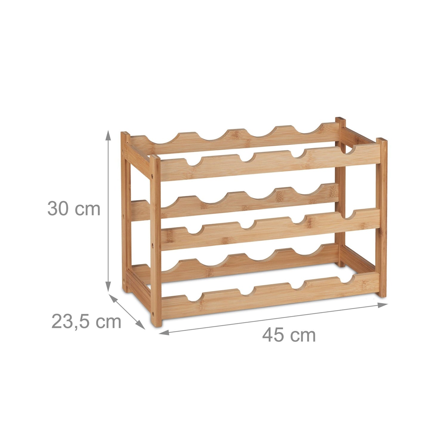 Wine rack for 12 bottles