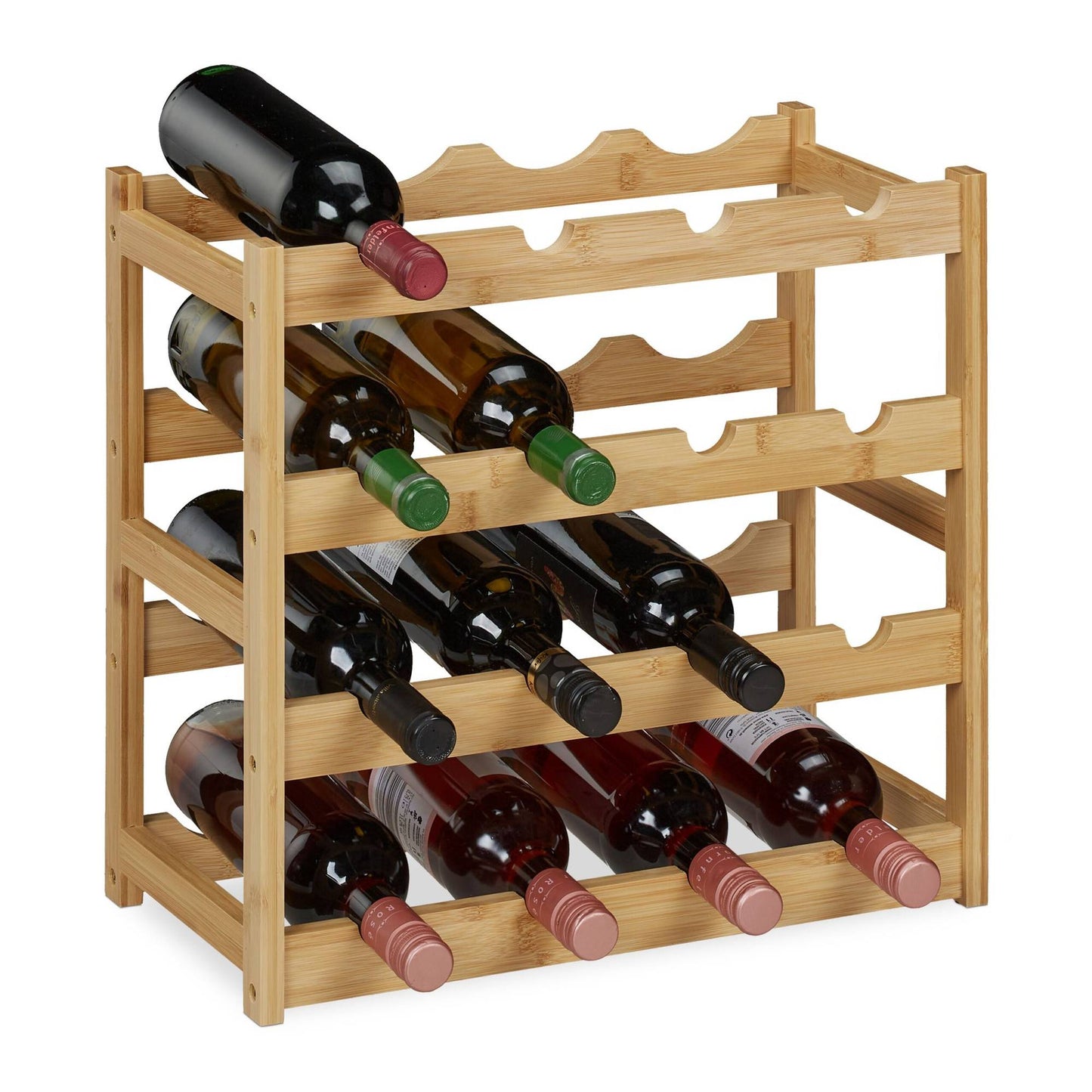 Wine rack for 16 bottles