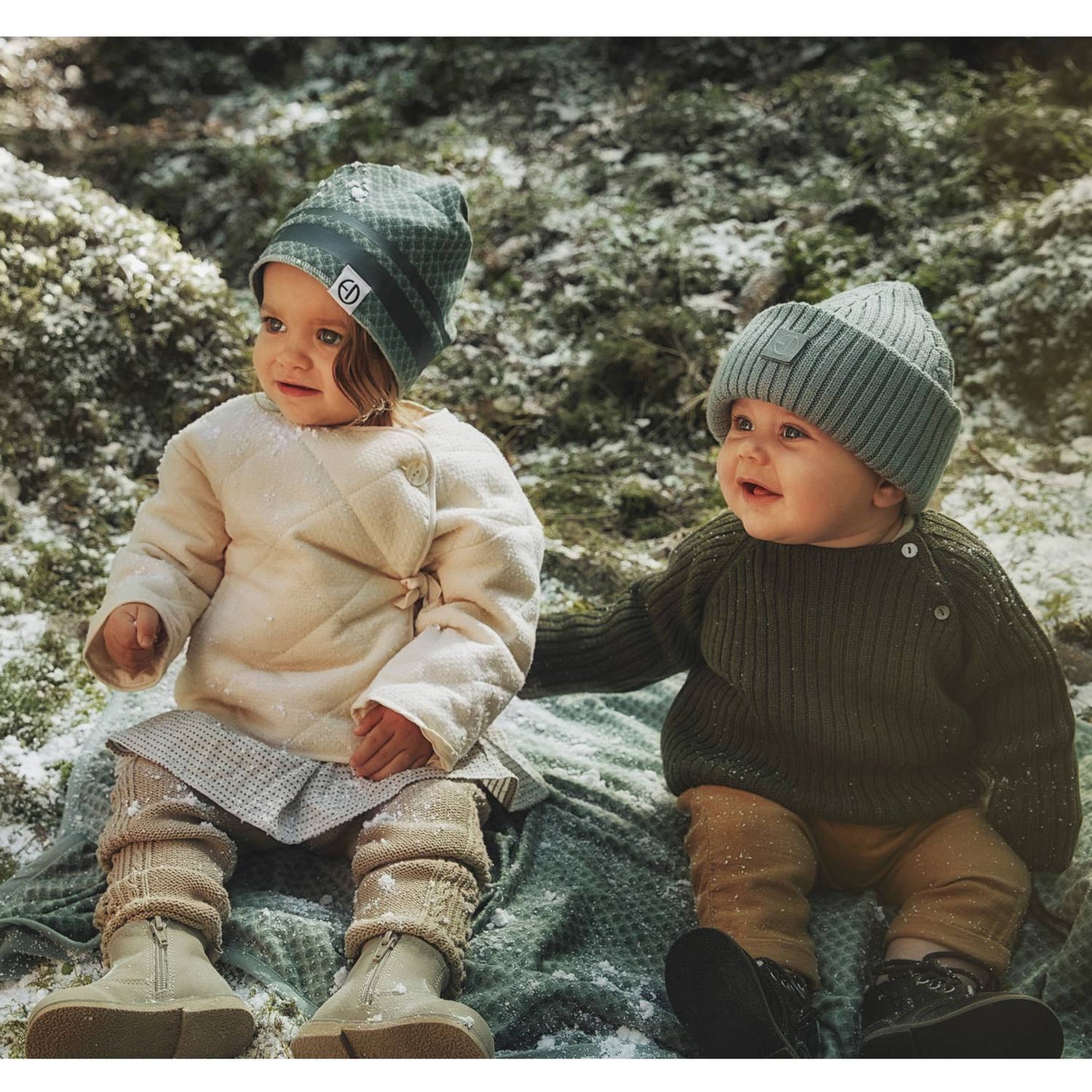 Winter Beanie - Turquoise Nouveau 0-6 months