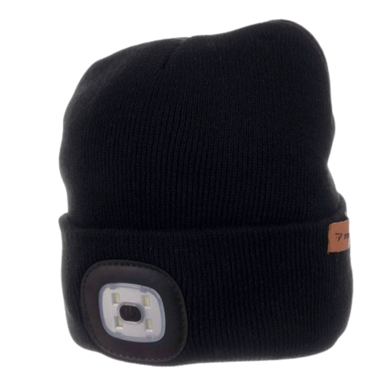 Winter hat with flashlight - black Trizand 22663