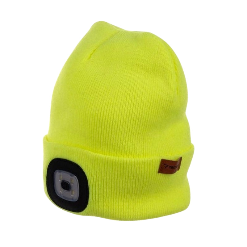 Winter hat with flashlight - yellow Trizand 22664