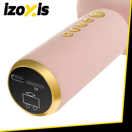 Wireless Bluetooth Karaoke Microphone for Kids, Pink