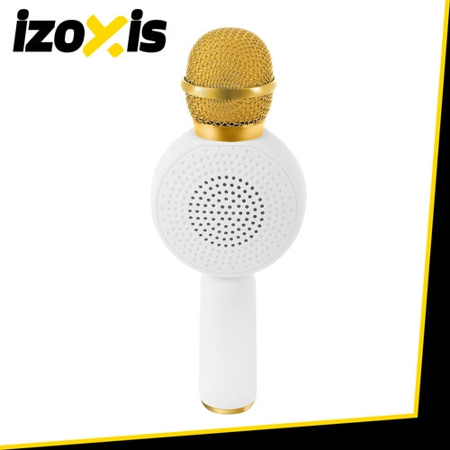 Wireless Bluetooth Karaoke Microphone for Kids, White