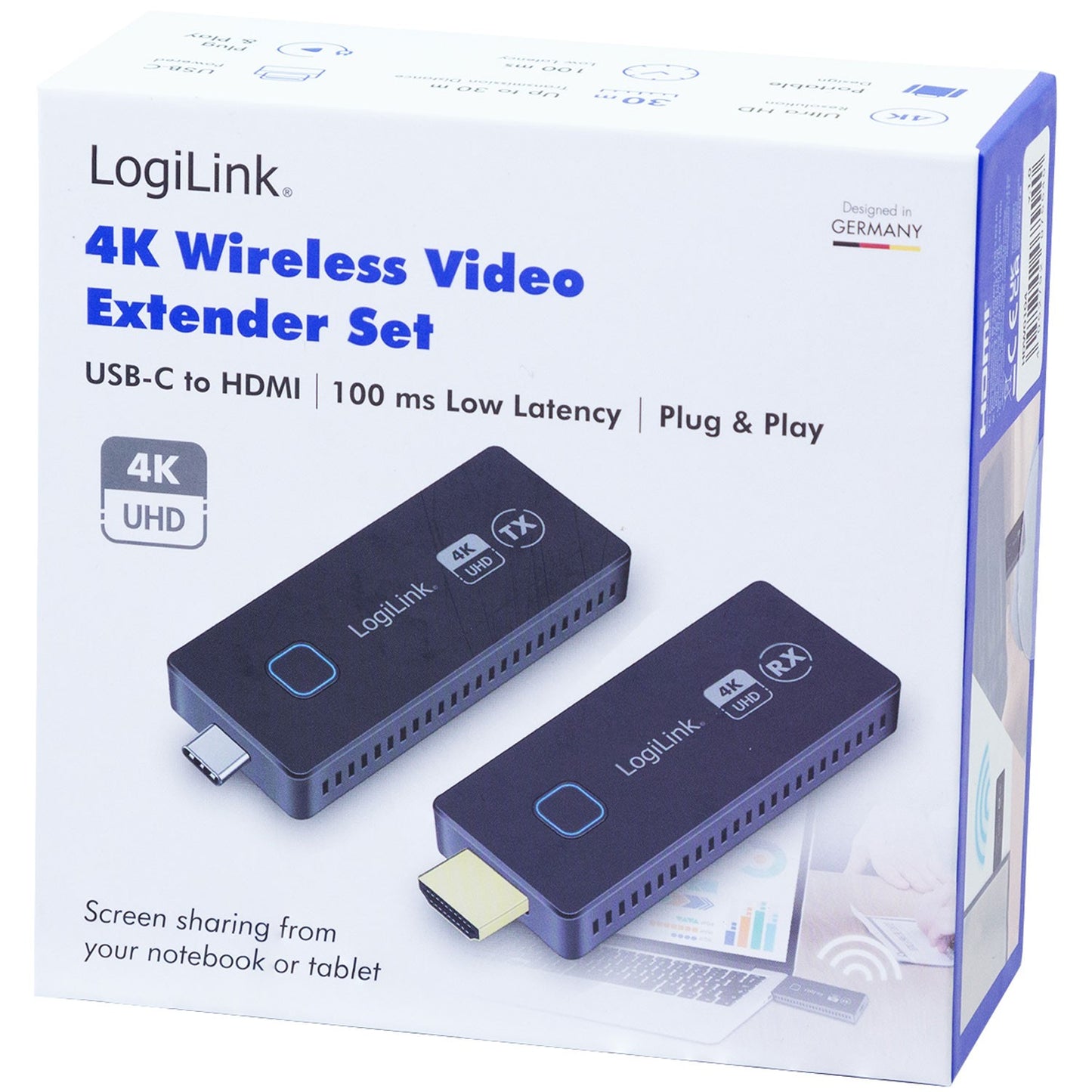 Wireless HDMI transfer USB-C to HDMI kit 1to1 4K@60Hz