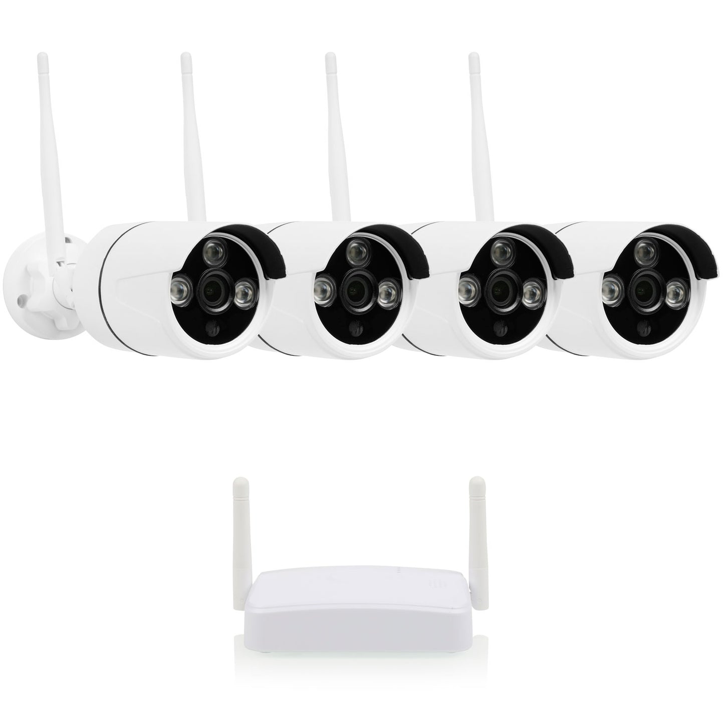 Wireless Security Camera System, 4 Cameras, 1080p HD, Night Vision