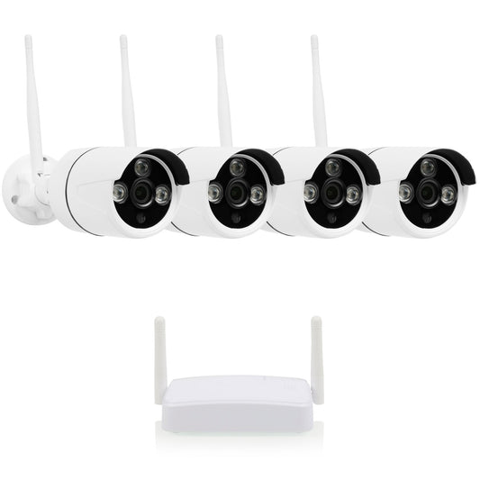 Wireless Security Camera System, 4 Cameras, 1080p HD, Night Vision
