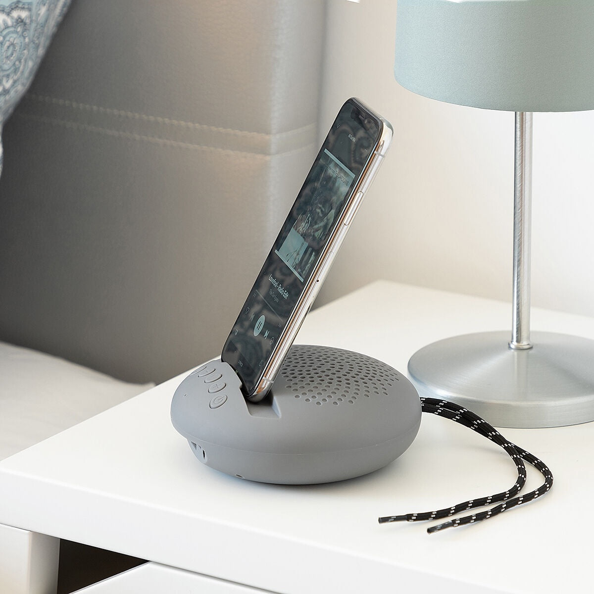Wireless Speaker with Holder for Devices Sonodock InnovaGoods - Grey