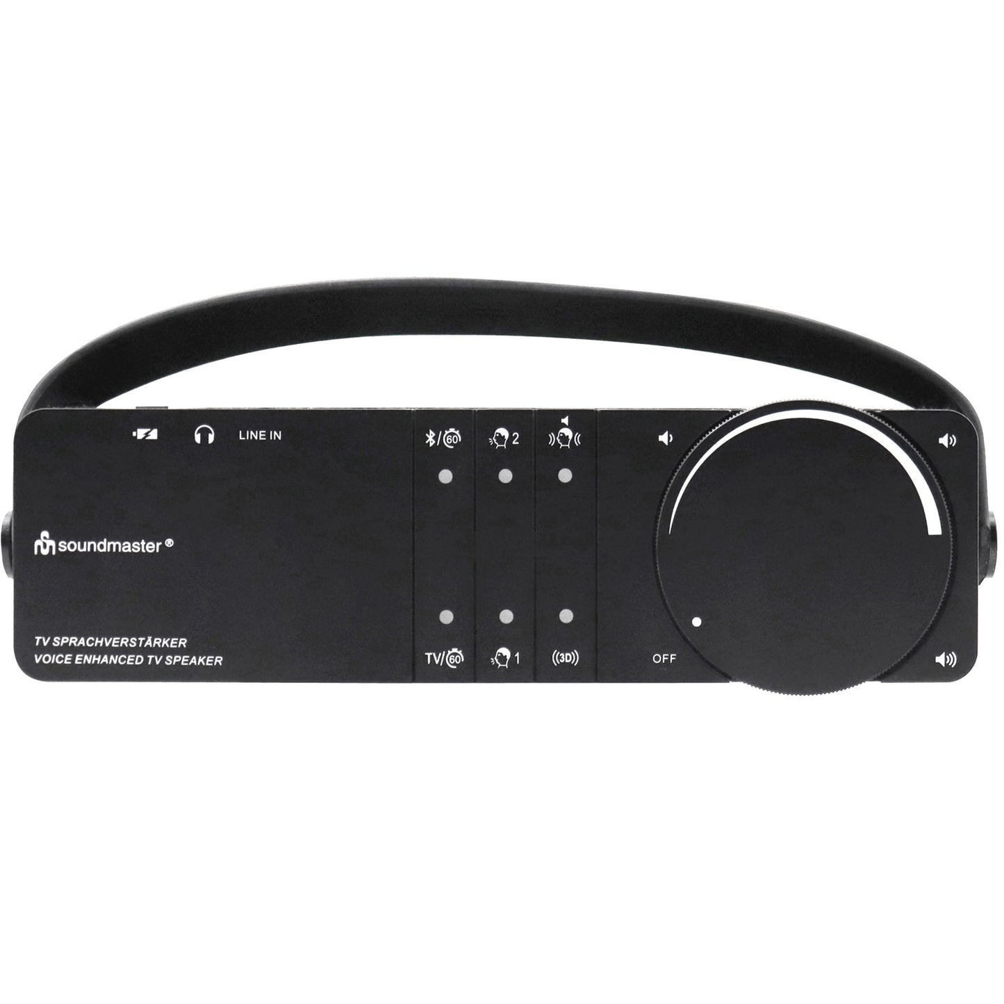 Wireless TV Speaker, Voice Amplification, Black