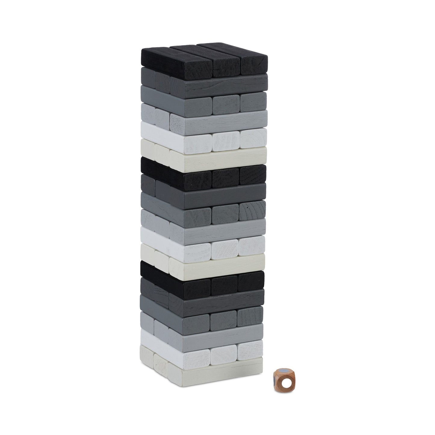 Wobbel tower in colored wood