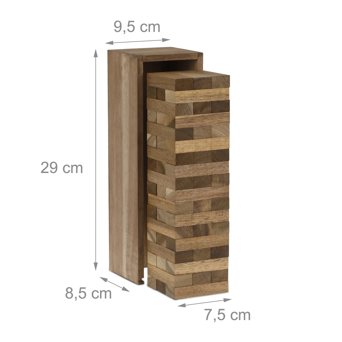 Wobble Tower with wooden box