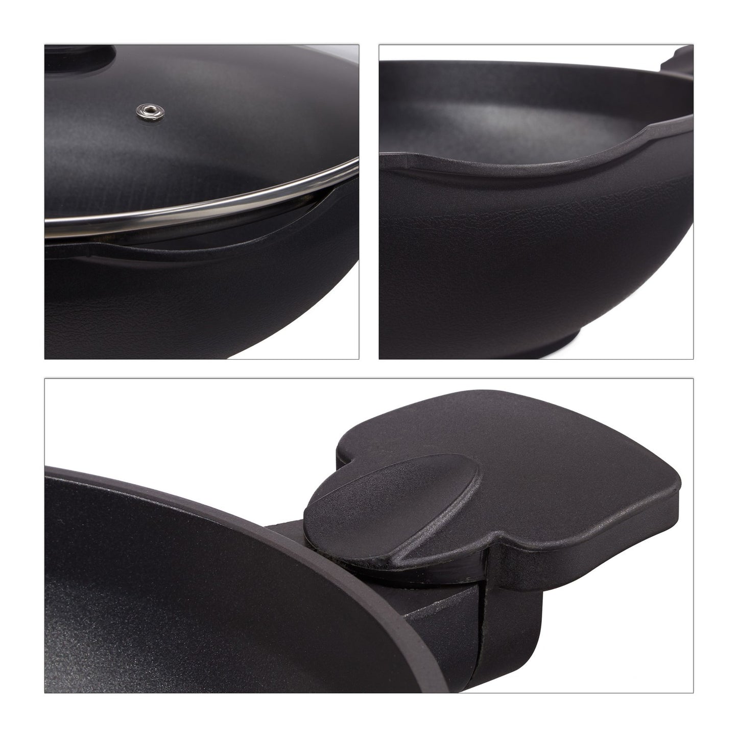 Wok pan with lid 30 cm