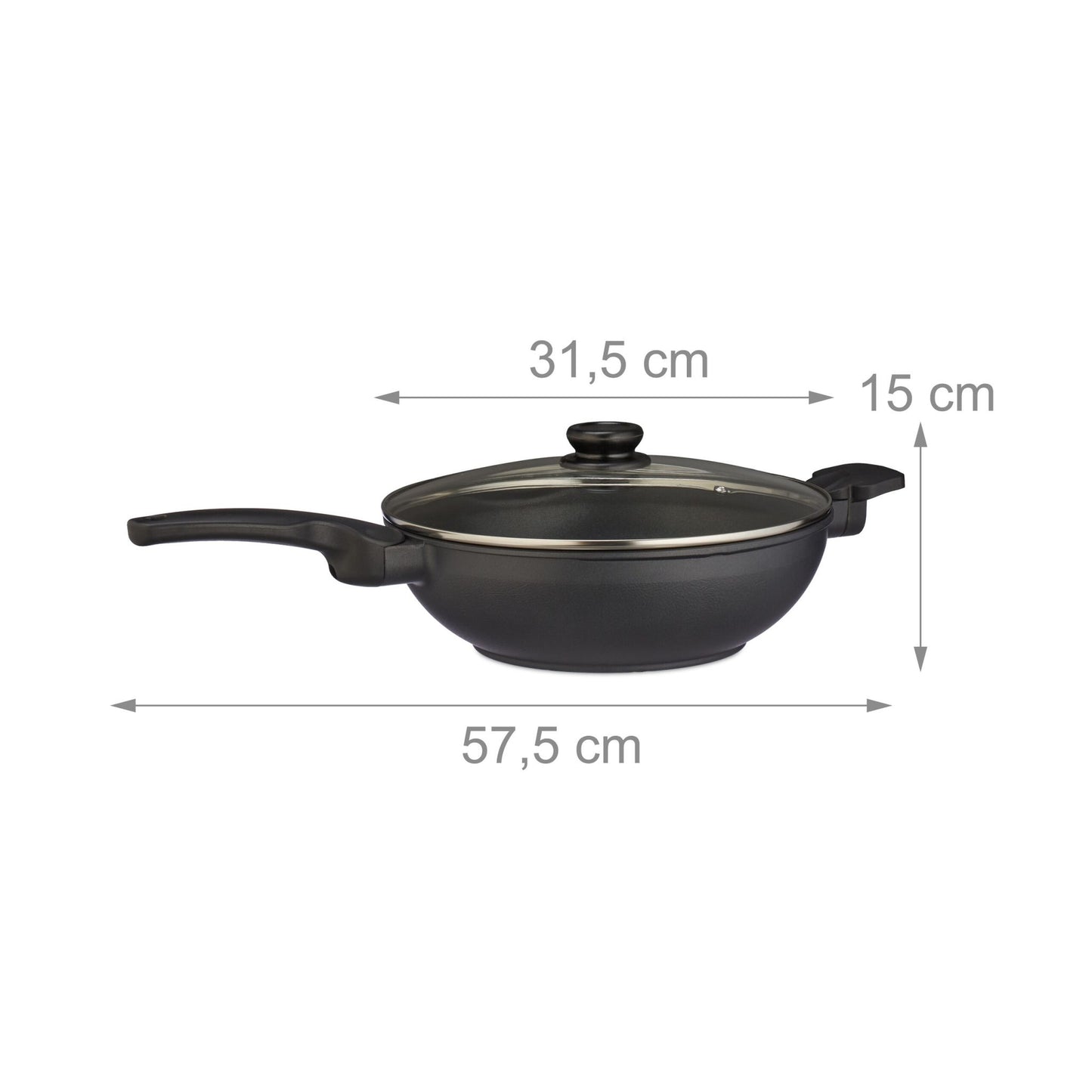 Wok with lid